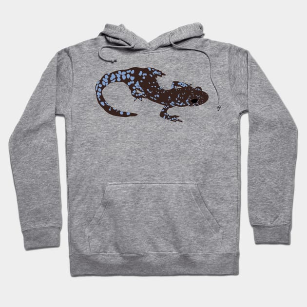 Blue Spotted Salamander Hoodie by stargatedalek